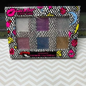 Luv Betsey by Betsey Johnson 6 color face/body glitter palette nib 80s synthwave